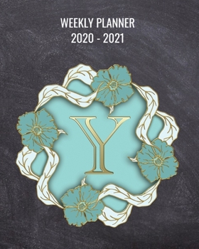 Paperback 2020-2021 Weekly Planner: 2 Year Weekly & Monthly View Organizer & Agenda with To-Do's - Monogram Letter Y Book