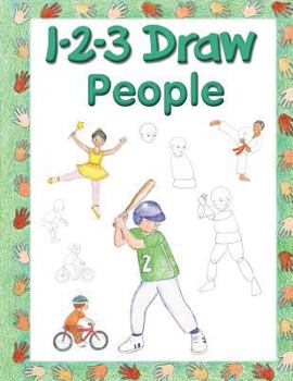 Paperback 123 Draw People: A step by step drawing guide for young artists Book