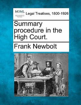 Paperback Summary Procedure in the High Court. Book