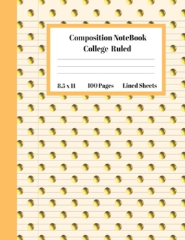 Composition Notebook College Ruled Lined Sheets: Large Pretty Under 10 Dollars Notebook Paper Back to School Gold Transparent Polka Dots Gifts and ... Teens Women students Kids Adults Teachers