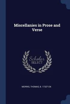 Paperback Miscellanies in Prose and Verse Book
