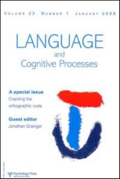Paperback Language and Cognitive Processes, Volume 23: Number 1 Book