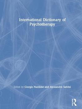 Hardcover International Dictionary of Psychotherapy Book