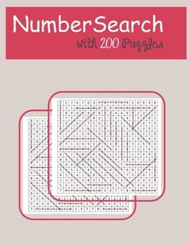 Paperback NumberSearch with 200 puzzles: Number puzzles for kids Book