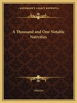 Paperback A Thousand and One Notable Nativities Book