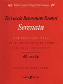 Paperback Ferruccio Benvenuto Busoni: Serenata, Opus 34 Book