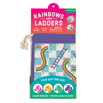 Toy Rainbows & Ladders Travel Game Book