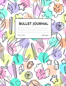 Bullet Journal: Simple Unicorn Dot Grid Notebook - Dotted Note Pad for Kids, Girls, Teens, Tweens, Women - Gifts for Birthday and Christmas | Design 98838