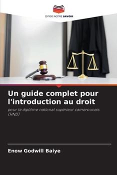 Paperback Un guide complet pour l'introduction au droit [French] Book