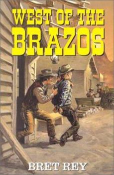 Paperback West of the Brazos [Large Print] Book