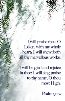 Paperback General Worship Bulletin: I Will Praise Thee (Package of 100): Psalm 9:1-2 (Kjv) Book