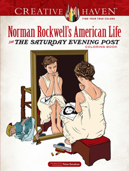 Paperback Creative Haven Norman Rockwell's American Life from the Saturday Evening Post Coloring Book