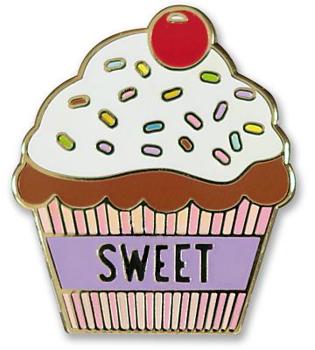 Misc. Enamel Pin Sweet Cupcake Book