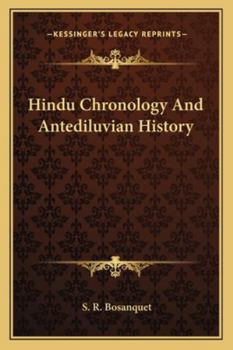 Paperback Hindu Chronology And Antediluvian History Book