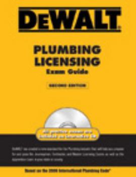 Paperback Dewalt Plumbing Licensing Exam Guide [With CDROM] Book