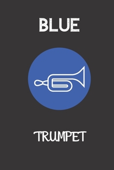 Blue Trumpet: small lined Trumpet Notebook / Travel Journal to write in (6'' x 9'') 120 pages