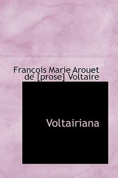 Paperback Voltairiana Book