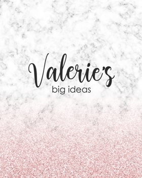 Valerie's Big Ideas: Personalized Notebook - 8x10 Lined Women's Journal