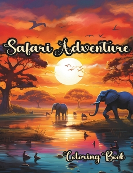 Paperback Safari Adventure: A Wild Animal Coloring Book