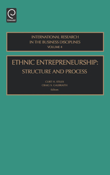 Hardcover Ethnic Entrepreneurship: Structure and Process Book