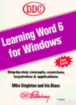 Paperback Learning Word for Windows 6.0 Book
