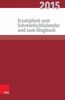Paperback Pfarrerkalender/Pfarrerinnenkalender Ersatzblock: 2015 [German] Book