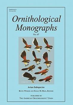 Paperback Avian Subspecies (Ornithological Monographs) Book