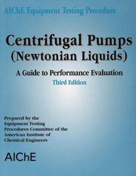 Paperback Centrifugal Pumps: A Guide to Performance Evaluation Book