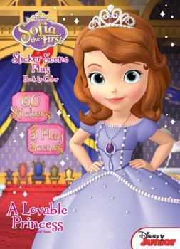Paperback Disney Junior Sofia the First: A Lovable Princess Sticker Book