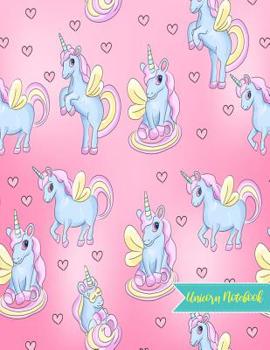 Paperback Unicorn Notebook: Cute Kawaii Journal and Diary Large 8.5 x 11 Matte Cover with Blank Lined Ruled White Paper Interior - Perfect for Sch Book