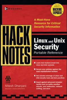 Paperback Hacknotes Linux and Unix Security Portable Reference Book