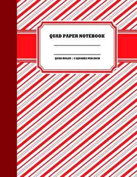 Quad Paper Notebook. Quad Ruled|4 Squares Per Inch: Grid Notebook/Grid Paper Journal/Graph Paper Composition Notepad 8.5x11 in. Peppermint