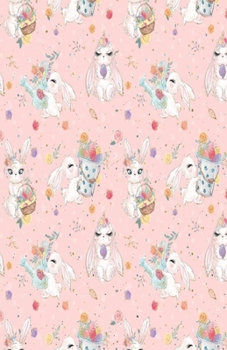 Paperback Dot Grid Journal Notebook: Easter Bunny Spring - Bullet Planner Book - Dotted Grid - 5.5 x 8.5" 120 Pg - DIY Weekly Spread - Organizer - Habit Tr Book