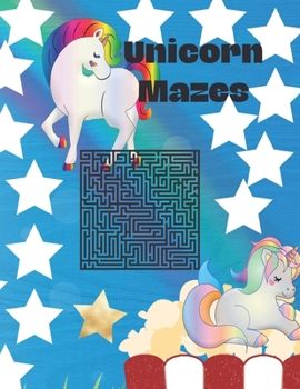 Paperback Unicorn Mazes: book for Kids Book