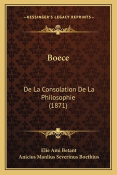 Paperback Boece: De La Consolation De La Philosophie (1871) [Greek] Book