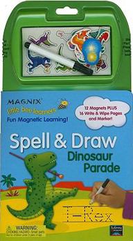 Hardcover Little Bee Learners: Spell & Draw - Dinosaur Parade (Magnix Little Bee Learners: Spell & Draw) Book