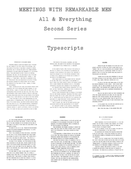 Paperback Meetings with Remarkable Men: Typescript Book