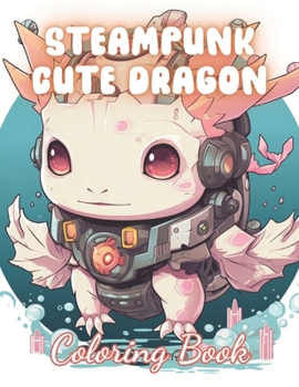 Paperback Steampunk Cute Dragon Coloring Book: 100+ Coloring Pages for Relaxation, Stress Relief and Creativity Book