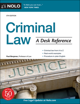 Paperback Criminal Law: A Desk Reference Book