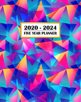 2020-2024 Five Year Planner: Modern Magic 80's Art Colorful Music Abstract | 60 Month Calendar and Log Book | Business Team Time Management Plan | ... 5 Year - 2020 2021 2022 2023 2024 Calendar)