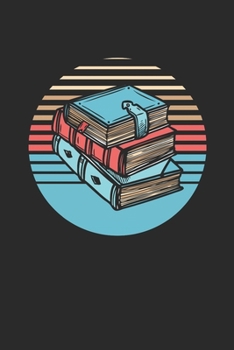 Paperback Books Retro Circle: Blank Lined Notebook (6" x 9" - 120 pages) Reader Themed Notebook for Daily Journal, Diary, and Gift Book