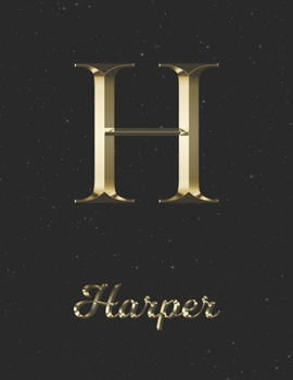 Harper: 1 Year Daily Planner (12 Months) | Yellow Gold Effect Letter H Initial First Name | 2020 - 2021 | 365 Pages for Planning | January 20 - ... | Plan Each Day, Set Goals & Get Stuff Done