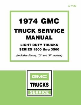 Perfect Paperback 1974 GMC Truck 1500-3500 Service Manual By Detroit Iron Book