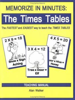 Paperback Memorize in Minutes: The Times Tables, Teaching Manual Book