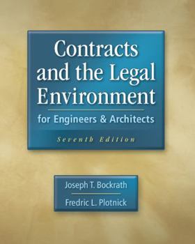 Hardcover Contracts and the Legal Environment for Engineers and Architects Book