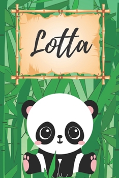 personalisiertes Notizbuch Panda / Malbuch / Kritzelbuch / Tagebuch / Journal / Notizheft / DIN A5 / Geschenke Lotta: individuelles personalisiertes ... für Frauen und Männer. (German Edition)
