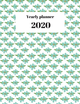 Paperback 2020 Yearly planner: nature themed calendar & organizer - 148 pages, 8,5" x 11" (version 15) Book