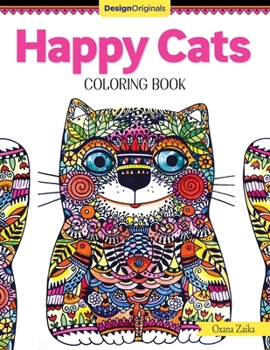 Paperback Happy Cats Coloring Book