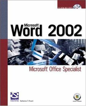 Paperback Microsoft Word 2002: Microsoft Office Specialist Book