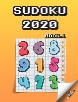 Paperback Sudoku 2020: page a day sudoku puzzles for the 2020 easy to hard Book.1 Book